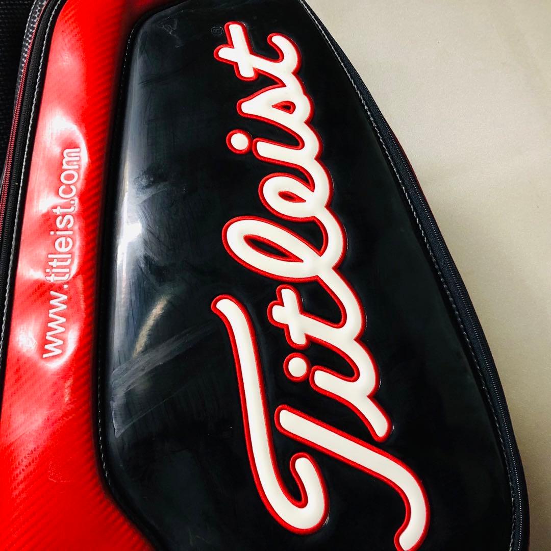 I72 タイトリスト Titleist キャディバッグ ゴルフバック 黒赤