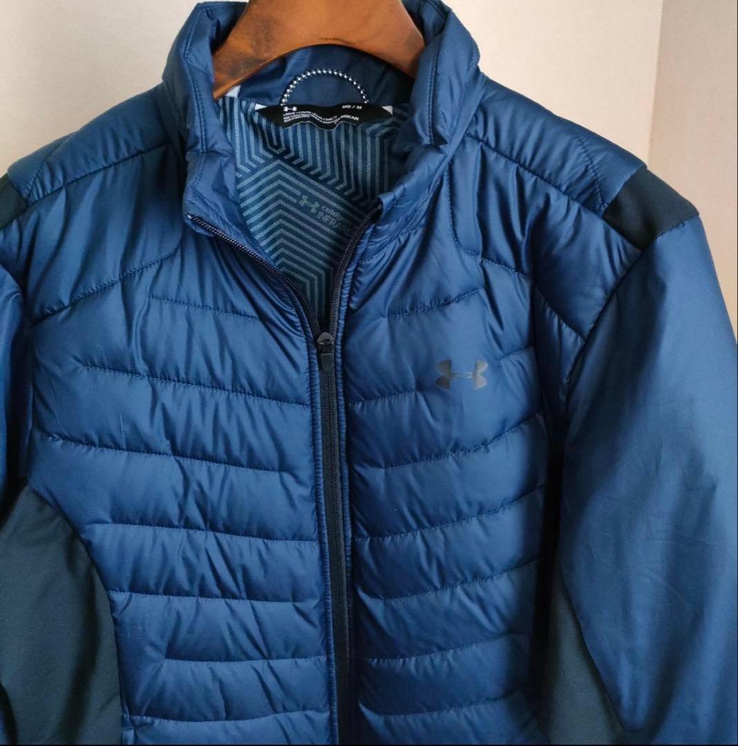 アンダーアーマー 中綿 ジャケット COLD GEAR 紺 ストレッチ M