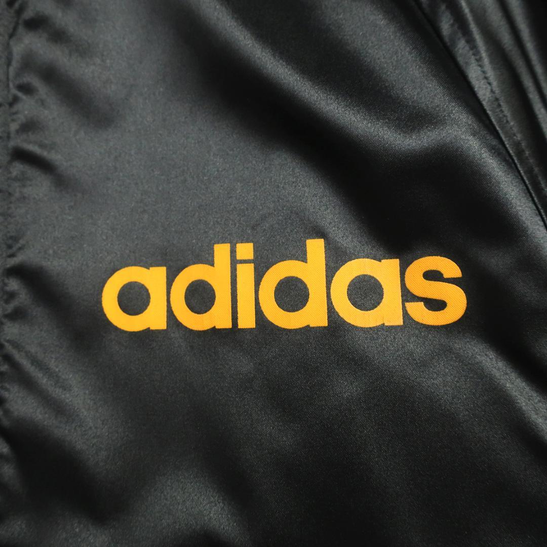 80s　デサント製 adidas　裏ボア ベンチコート ビッグトレフォイル