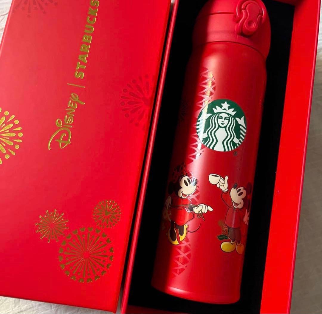 【中国スタバ限定】ディズニー×スターバックス ステンレスボトル ミッキー＆ミニー