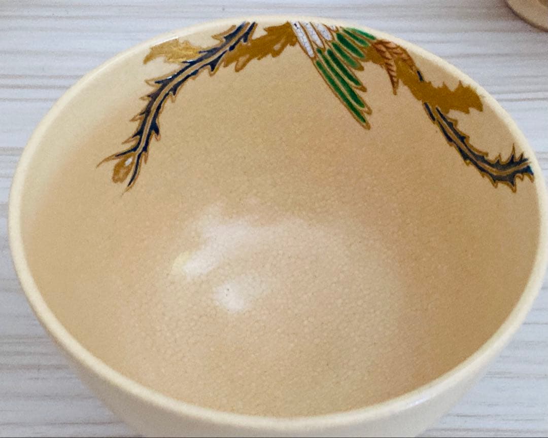 鳳凰蒔絵 飯碗 茶会道具 陶器 10客セット 送料込み 【中古】