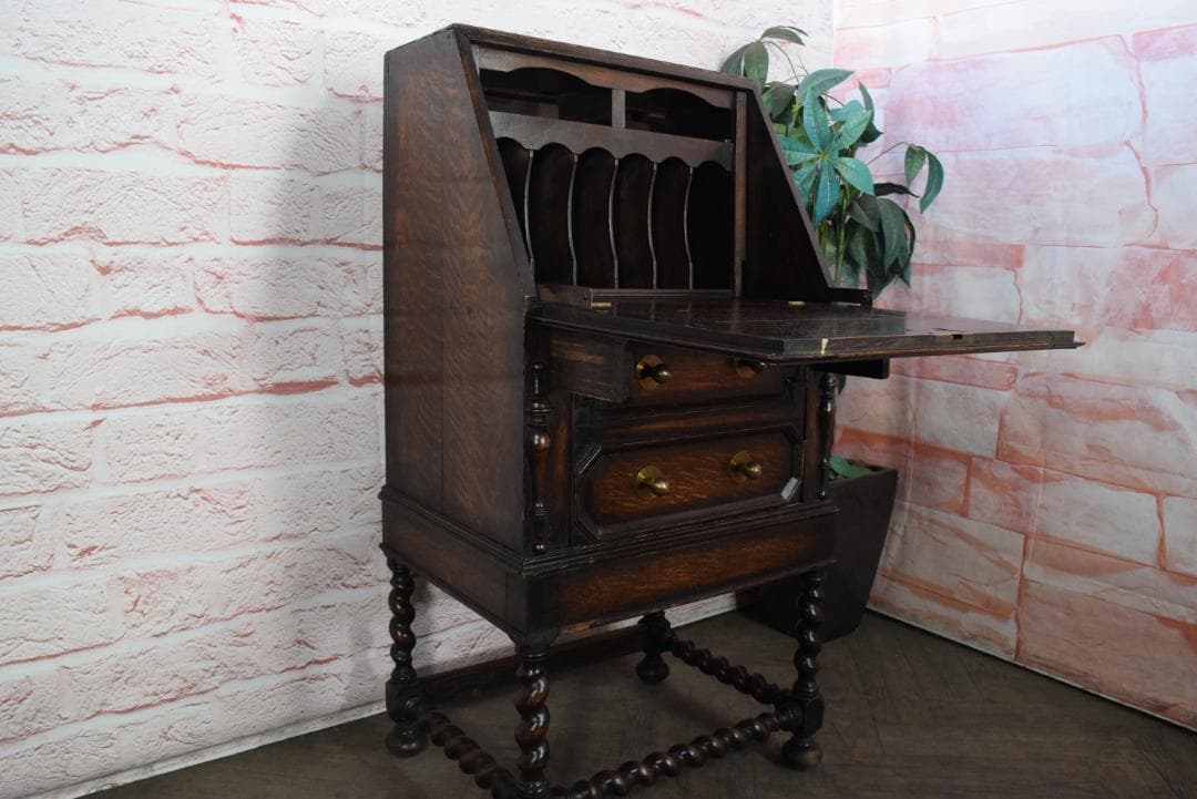 1930s イギリスアンティーク ライティングビューロー/デスク　SHP購入品
