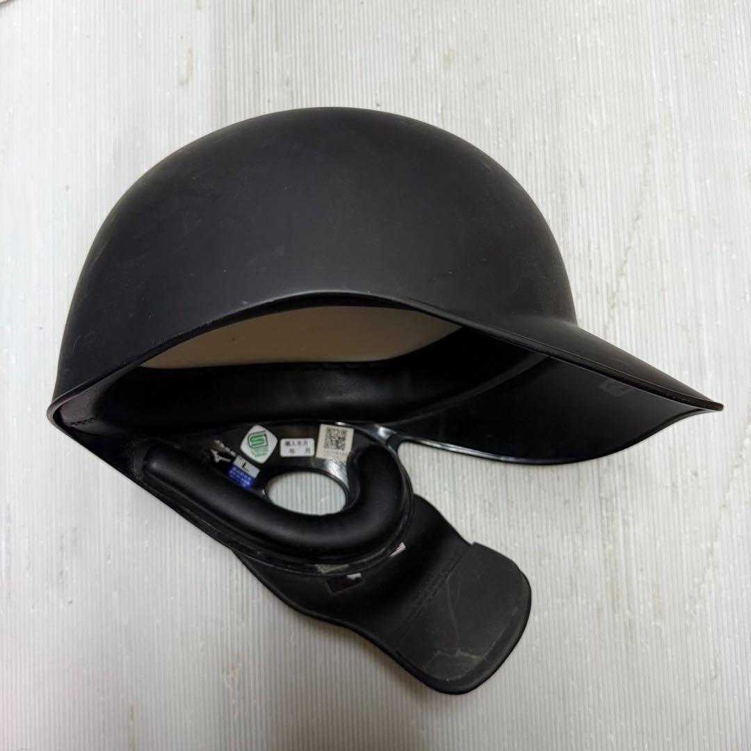 ミズノ軟式用ヘルメットc-flap付き　右打者Lサイズ