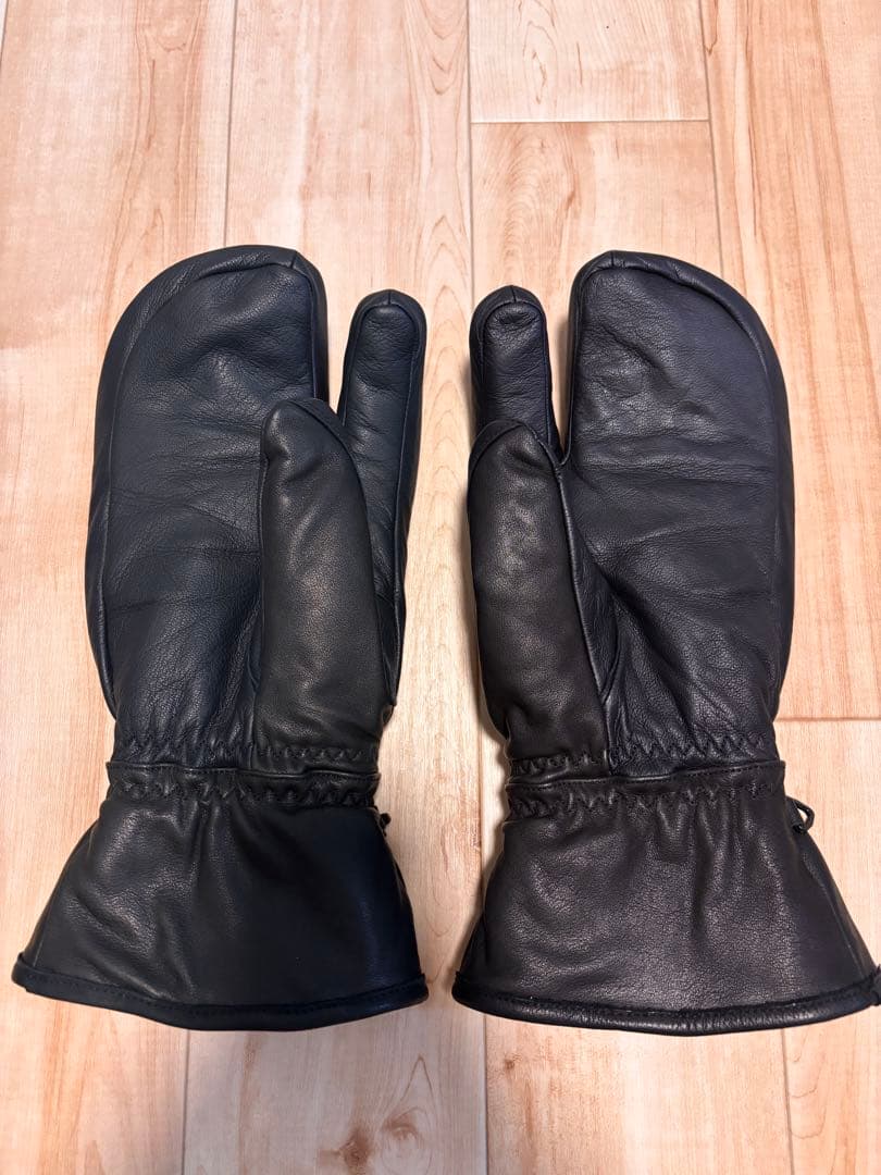 HESTRA 3-FINGER FULL LEATHER サイズ8 +ハンドカフ
