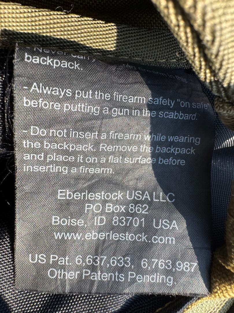 Eberlestock スナイパーライフル用バックパック