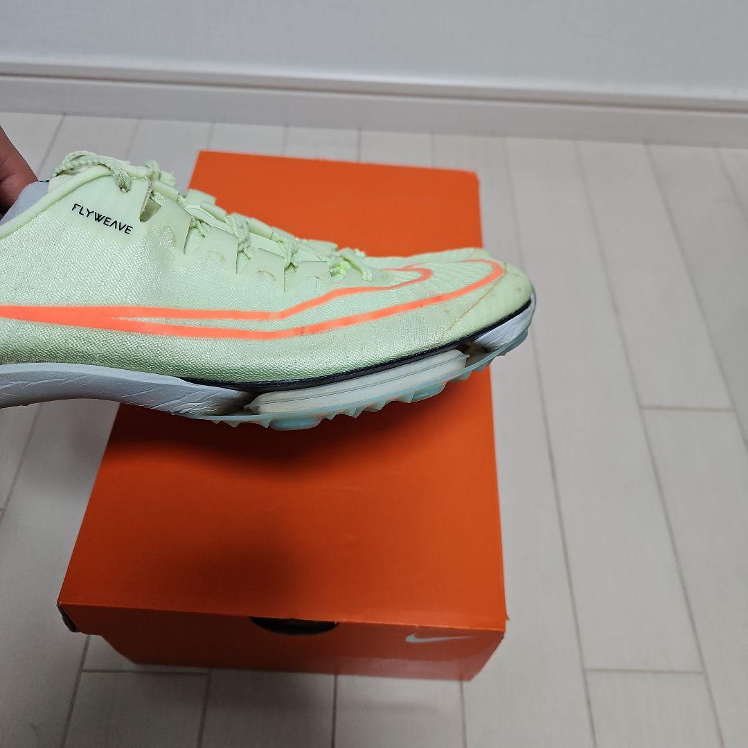 Nike FLYWEAVE スパイクシューズ ライトグリーン/オレンジ