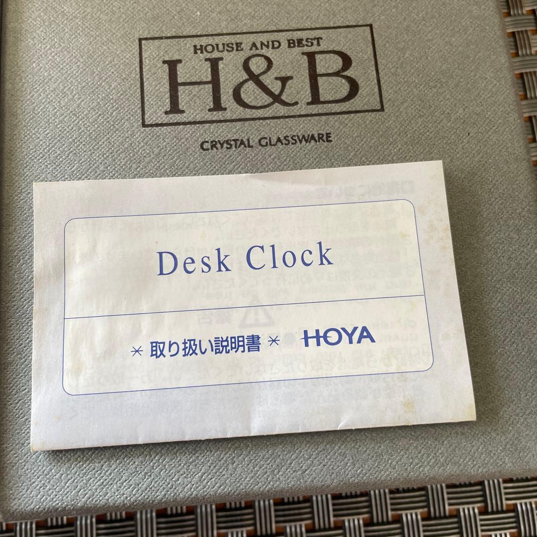 HOYA クリスタル　置時計
