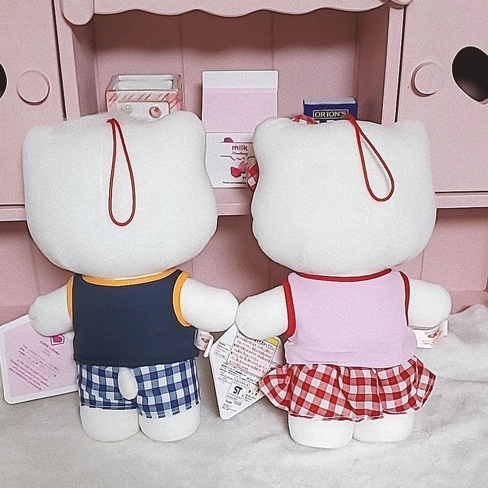 【当時物】ハローキティ SUPERLOVERS ぬいぐるみ サマーコスチューム