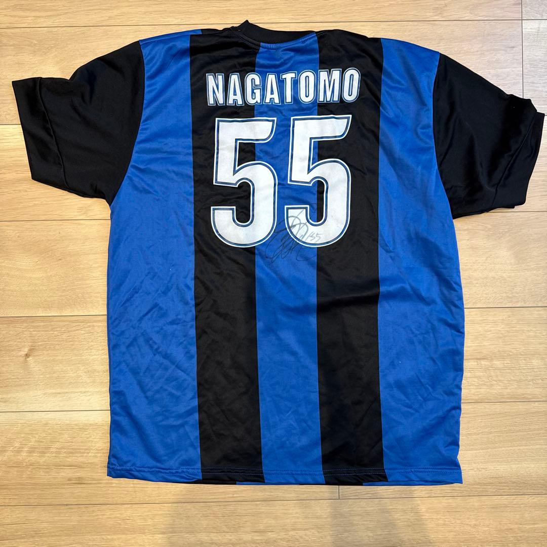 【サイン入り】インテル Nagatomo 55番 ジャージ