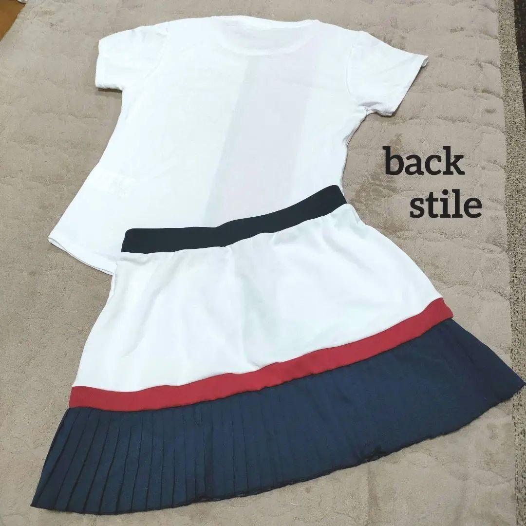 ルコック♡トリコロールカラーが映えるトップス&プリーツスコートのセットアップ❦