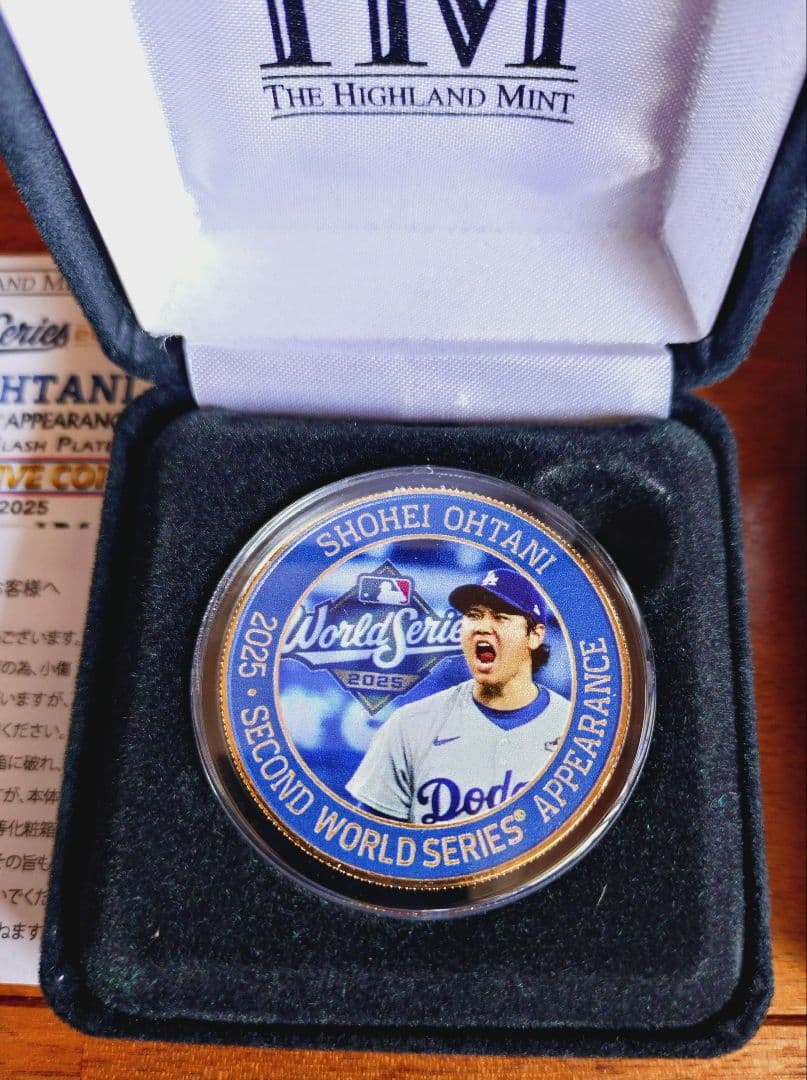 大谷翔平 ロサンゼルスドジャース　2025優勝記念 MVP ゴールド　２個
