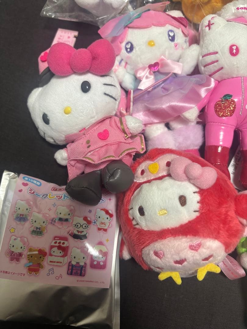 ハローキティ ぬいぐるみキーホルダー 12体セット　池袋　原宿　東京駅　限定　侍