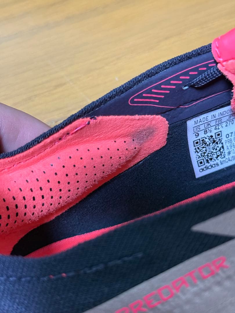【美品】adidas プレデターエリート　FT FG 27.0cm 試履き