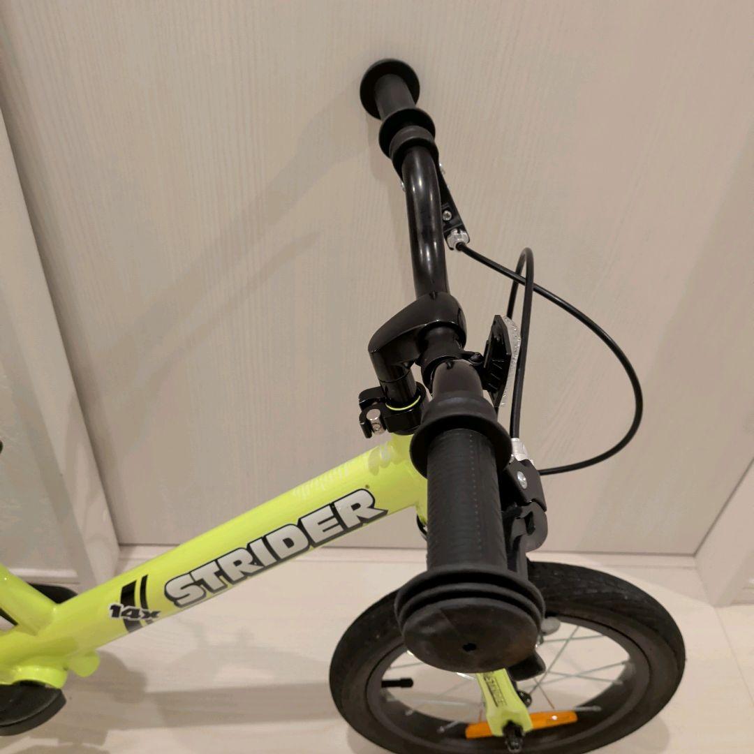 美品 ストライダー限定色 STRIDER 14X ライムイエロー 幼児自転車