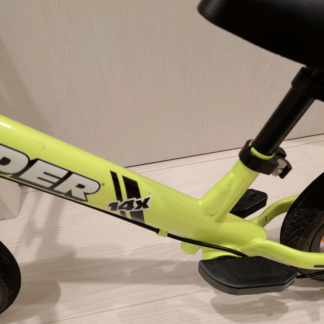 美品 ストライダー限定色 STRIDER 14X ライムイエロー 幼児自転車