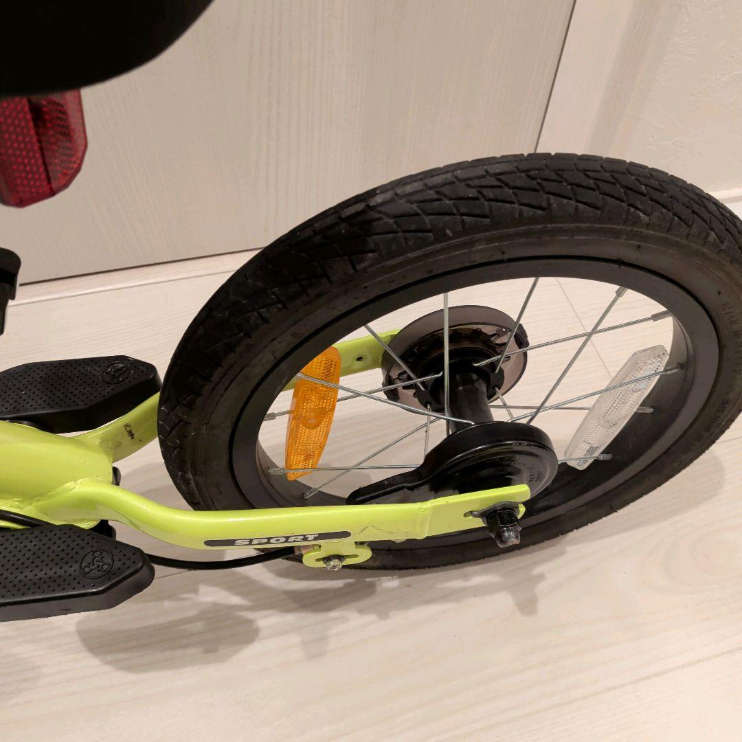 美品 ストライダー限定色 STRIDER 14X ライムイエロー 幼児自転車