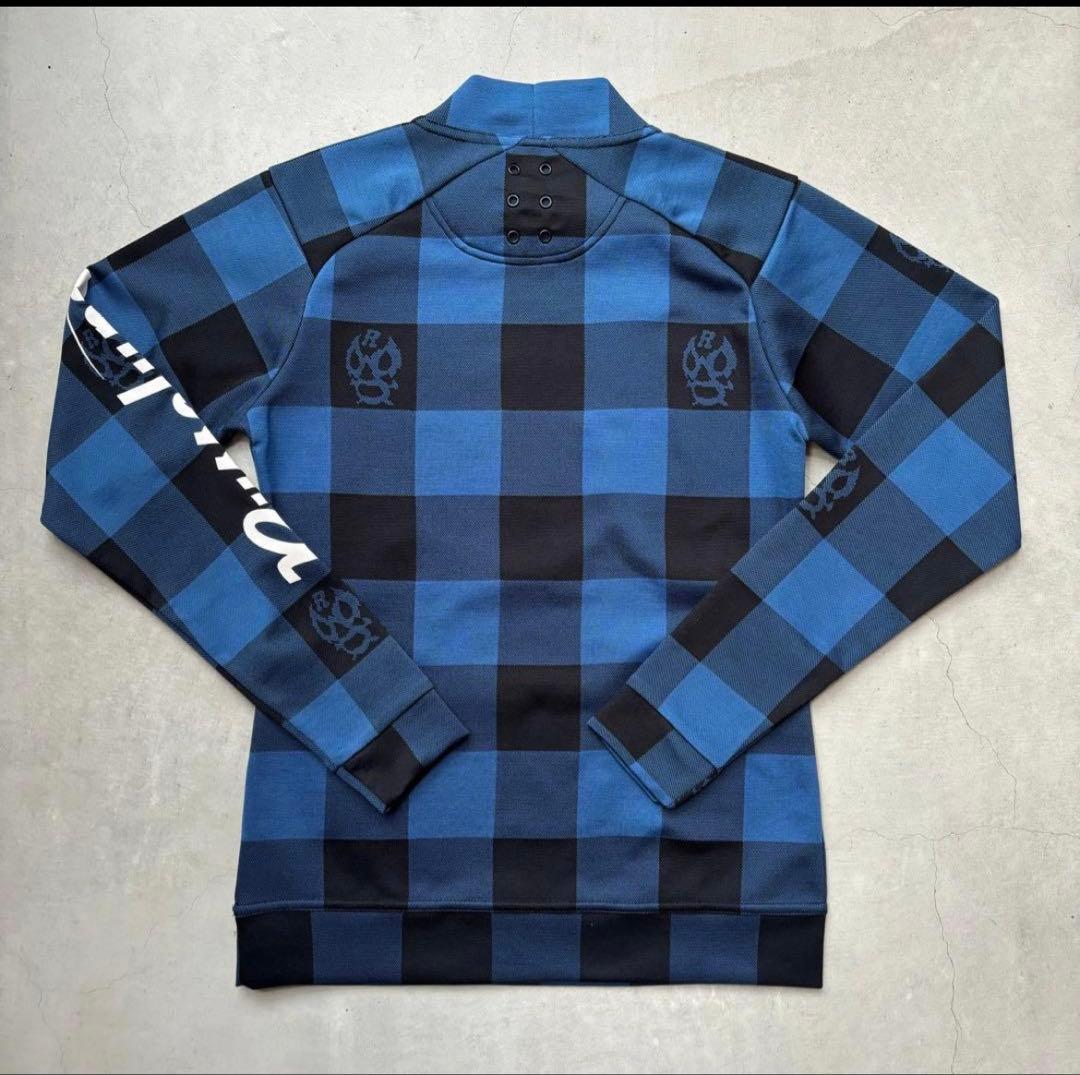 【美品】RUSSELUNO ハイネック 長袖Tシャツ ルチャ チェック柄