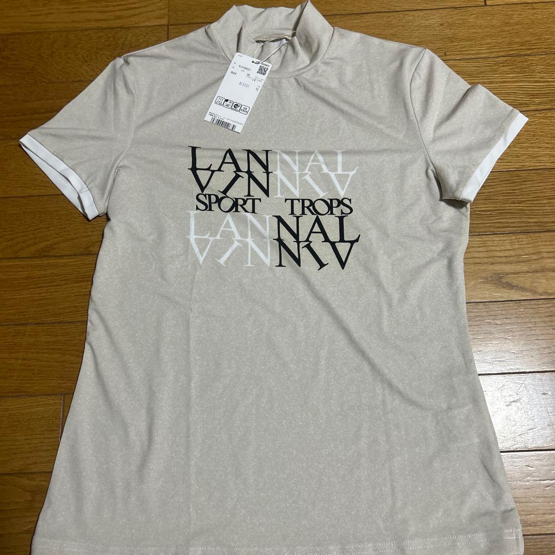 未使用品LANVIN SPORTレディースモックネック半袖シャツ
