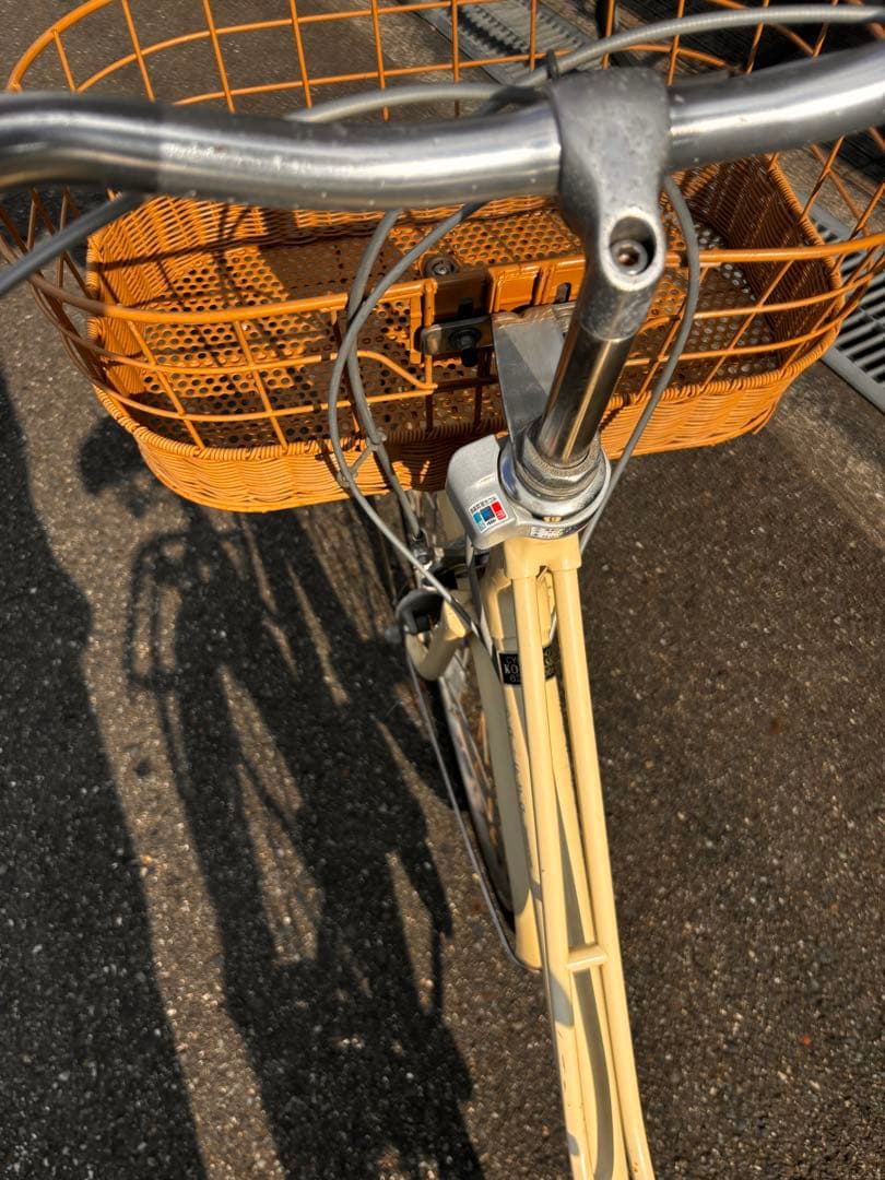 引き取り　ブリヂストン　自転車　本体　カジュナ　ベージュ