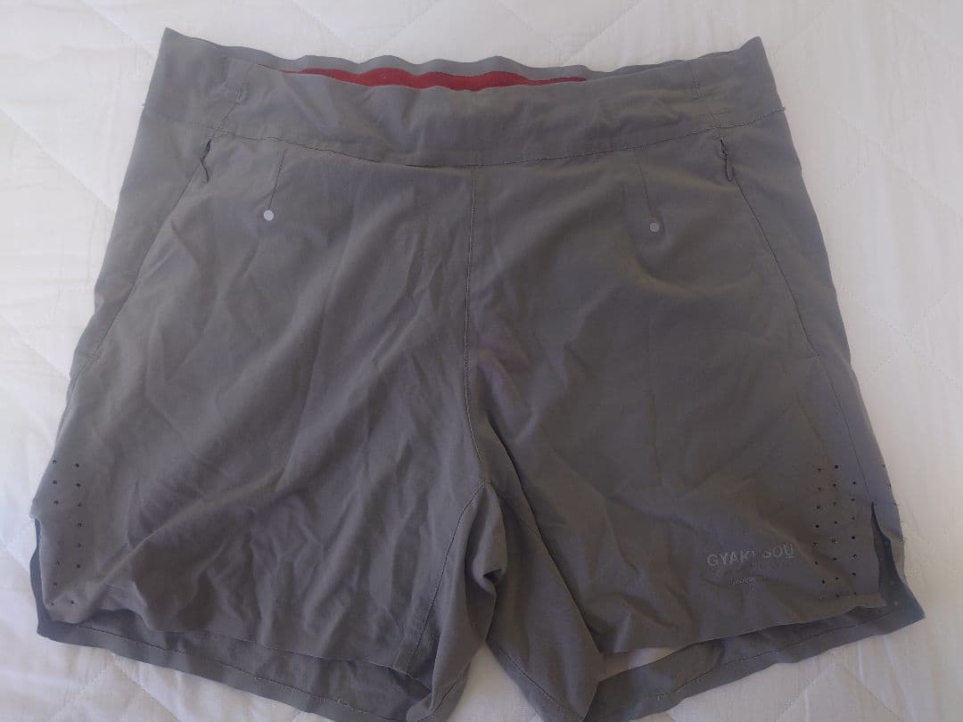 NIKE GYAKUSOU ナイキ ランニング シャツ パンツ グレー L 美品
