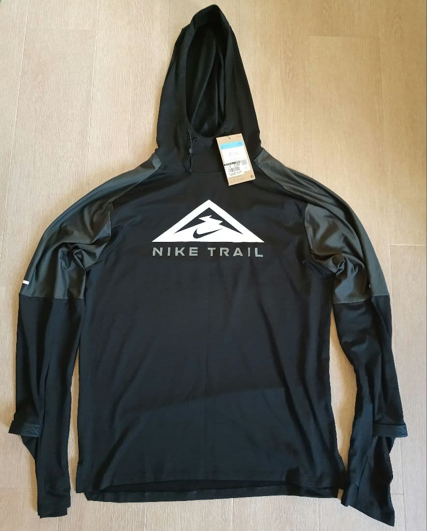 NIKE Trail ナイキ トレイル ロングスリーブ　フード　 ランニング　M