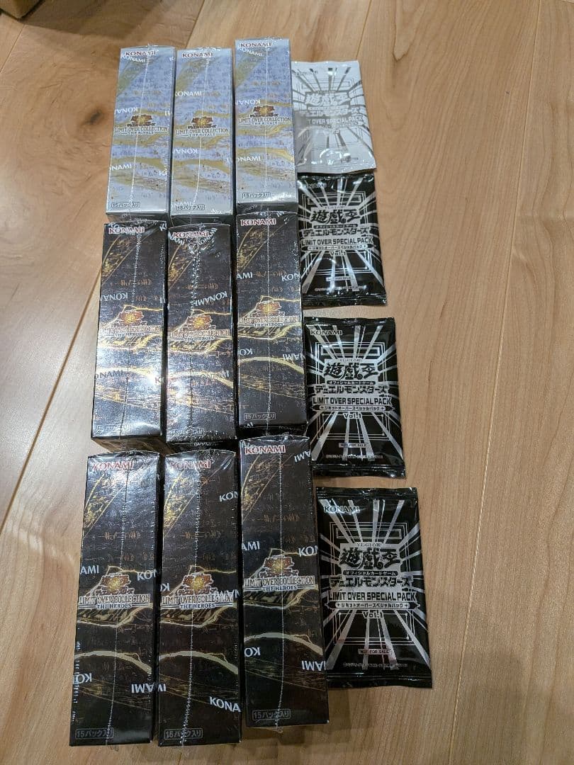 遊戯王ヒーローズ6BOXライバルズ3BOXシュリンク付き・プロモカード付き