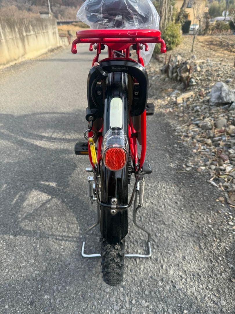 赤 電動アシスト自転車 シティタイプ
