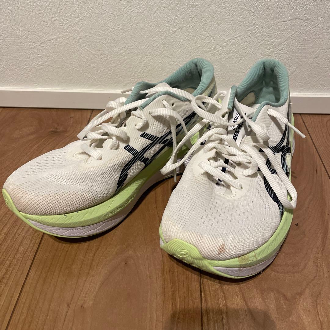 ASICS MAGIC SPEED 4 24.5cm ホワイト/グリーン