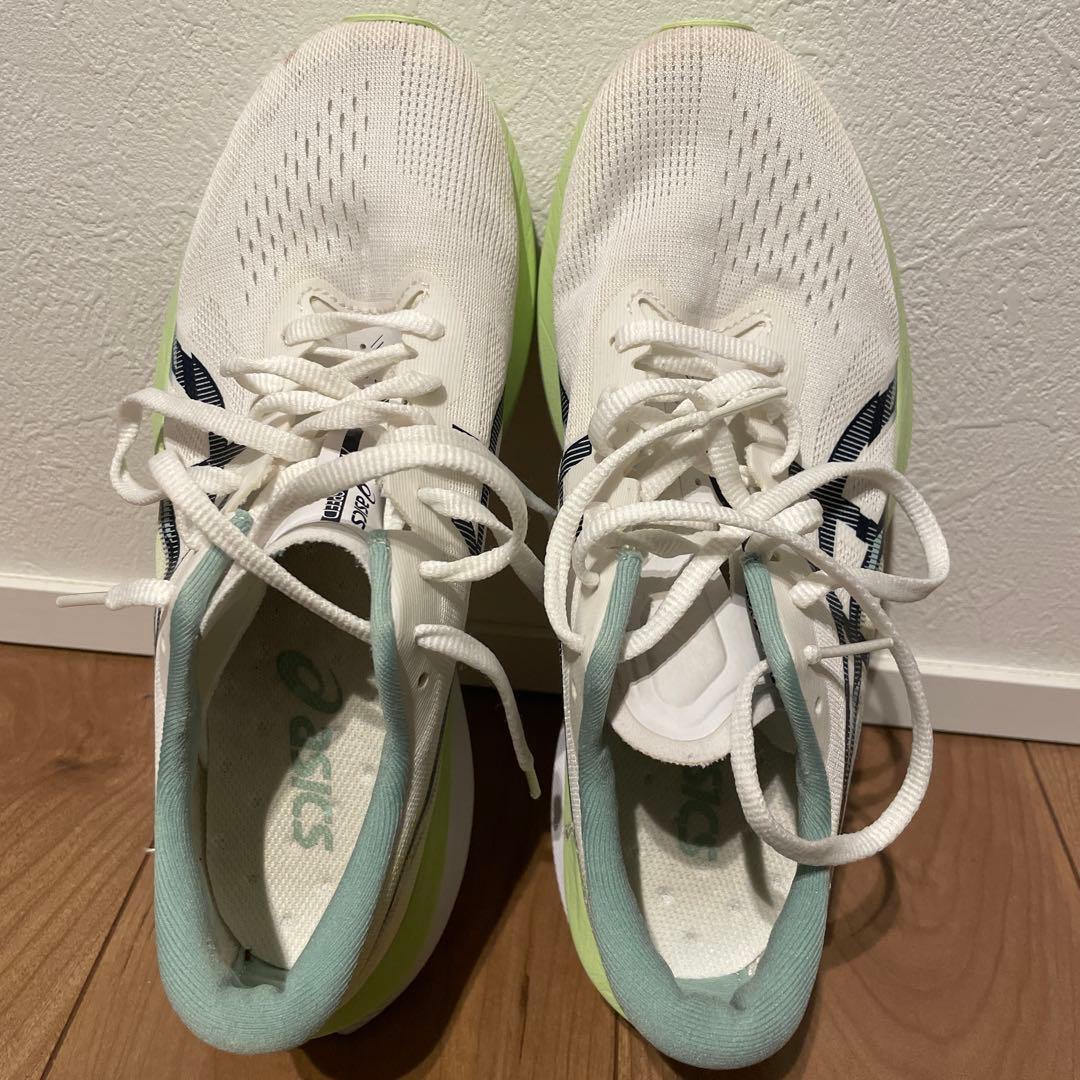 ASICS MAGIC SPEED 4 24.5cm ホワイト/グリーン