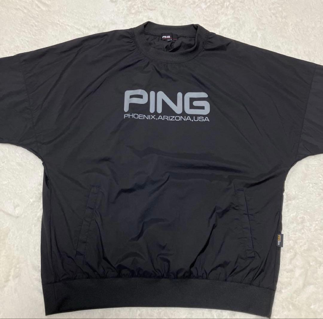 【極美品】PING ピン ナイロンジャケット プルオーバー薄手 ゴルフウェアL
