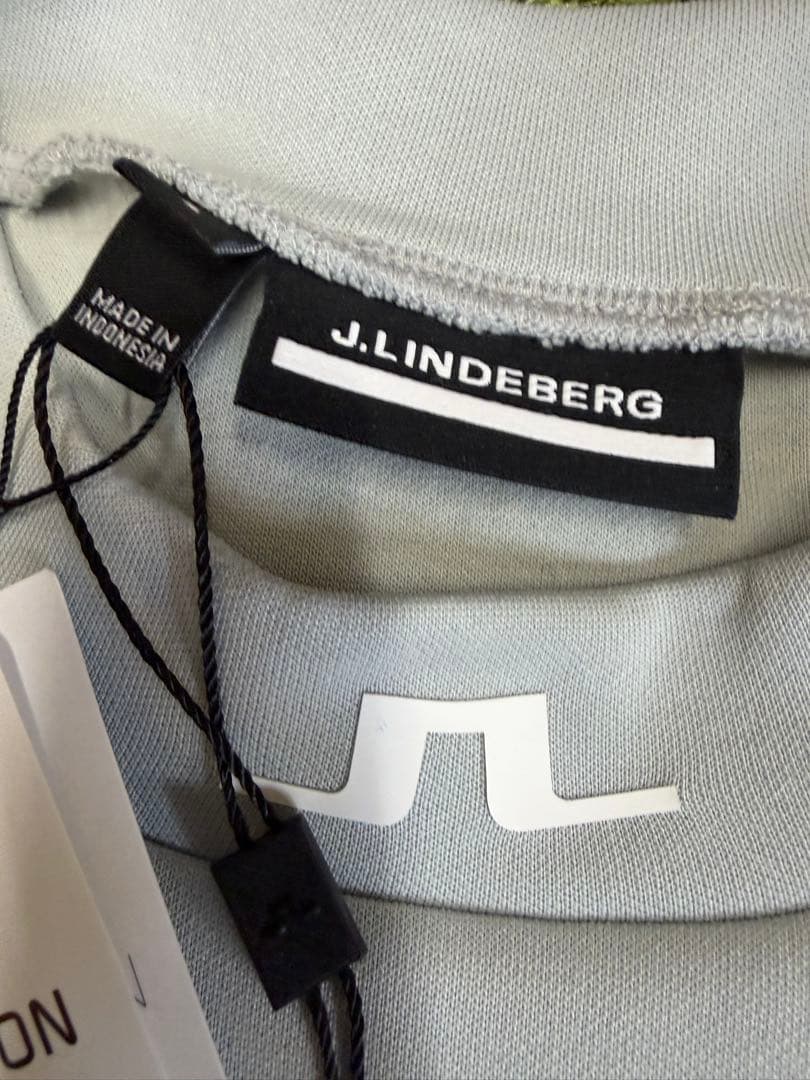 新品正規品【J.LINDBERG】半袖モックネックシャツ　※サイズの記載確認※