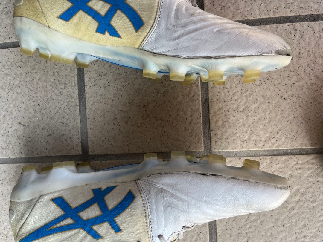 ASICS サッカーシューズ ホワイト/ブルー　27.5cm