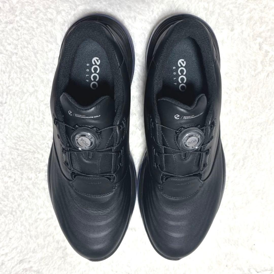 【未使用級】ecco エコー　ゴルフシューズ　GOLF LT1 BOA 黒　42