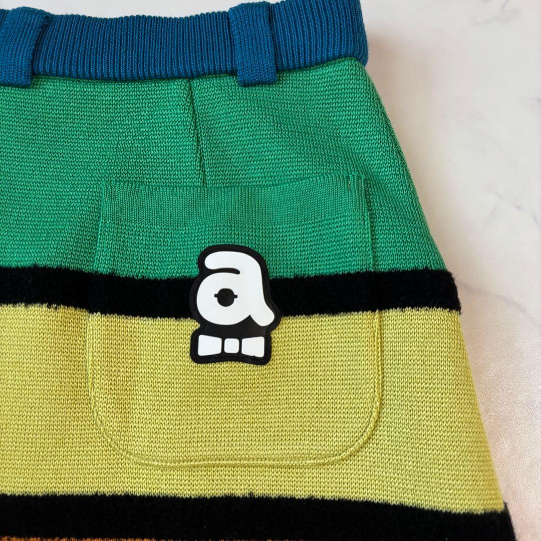 新品タグ付き✨archivioアルチビオ　カラフル裾プリーツスカート 36
