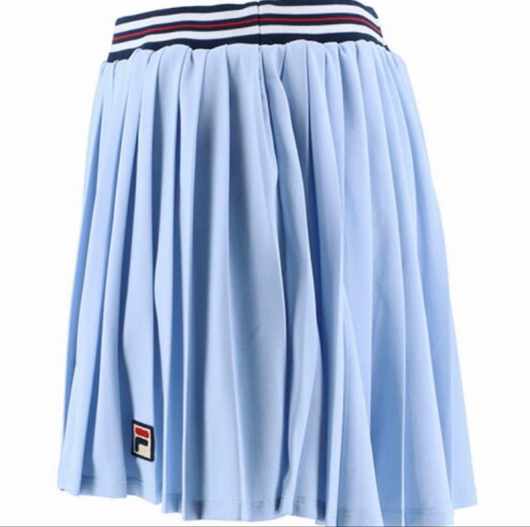 【未使用】FILA テニスウェア　薄い青 プリーツスカート ¥11880