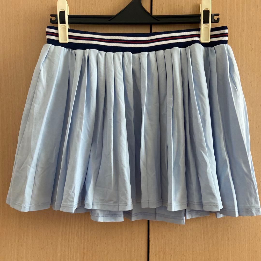 【未使用】FILA テニスウェア　薄い青 プリーツスカート ¥11880