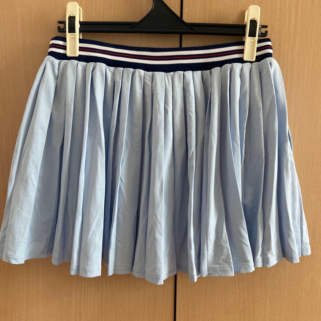 【未使用】FILA テニスウェア　薄い青 プリーツスカート ¥11880