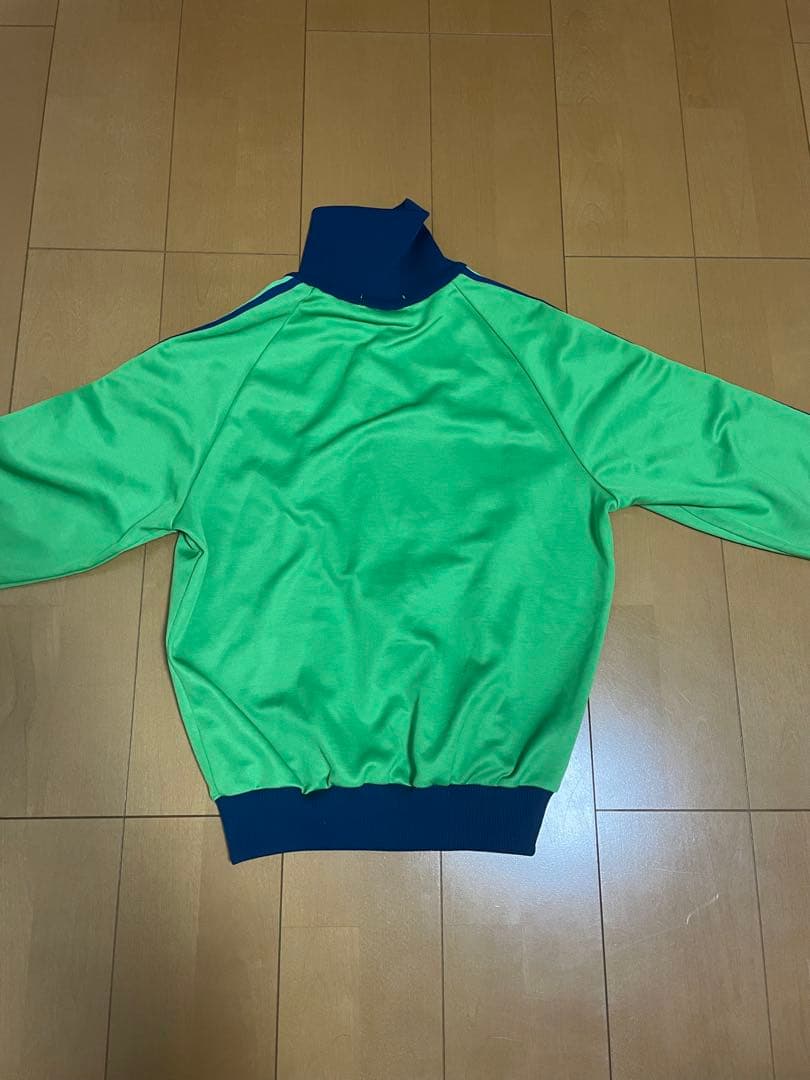 ⑱adidas トラックジャケット 5号70s 80s デサント製 グリーン