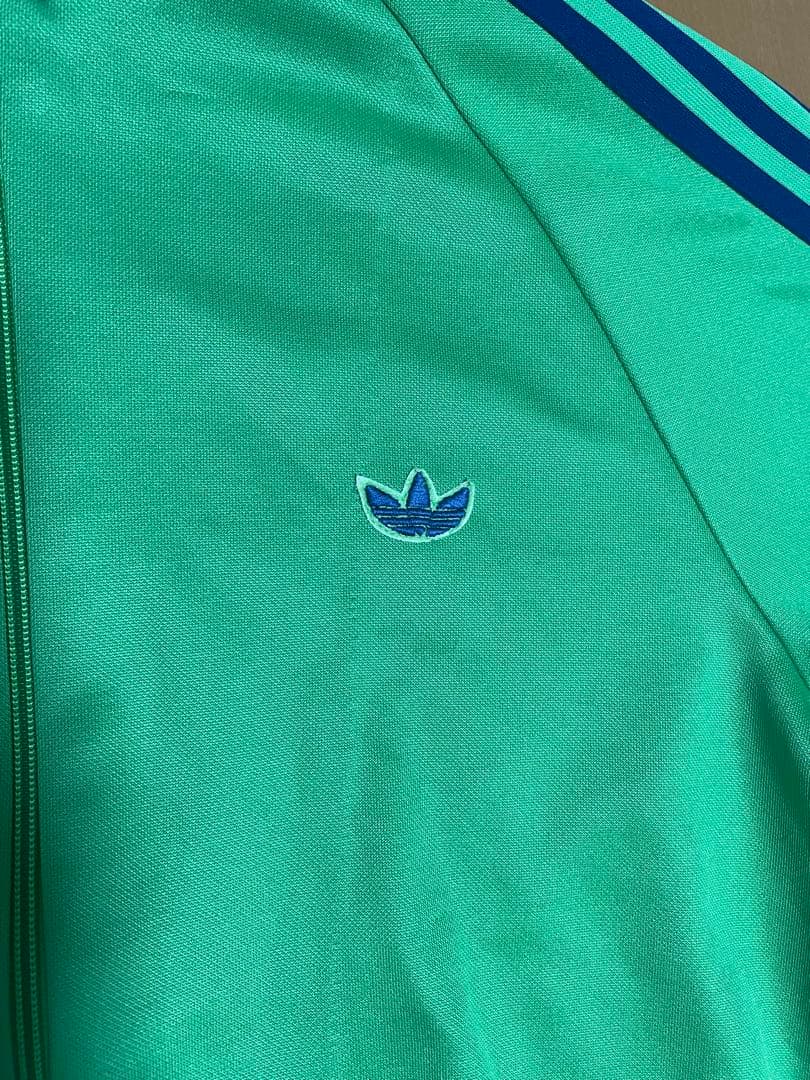 ⑱adidas トラックジャケット 5号70s 80s デサント製 グリーン