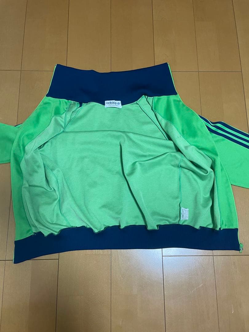 ⑱adidas トラックジャケット 5号70s 80s デサント製 グリーン