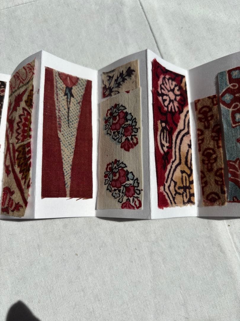 古布/インド更紗/古裂/古渡/茶道具/仕覆／アンティークファブリック　木綿