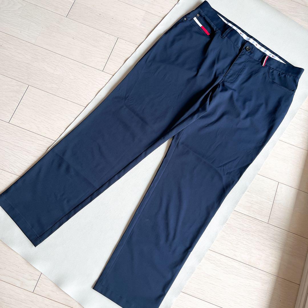 美品！トミーヒルフィガーゴルフ　パンツLL　メンズ 紺ネイビー　XL
