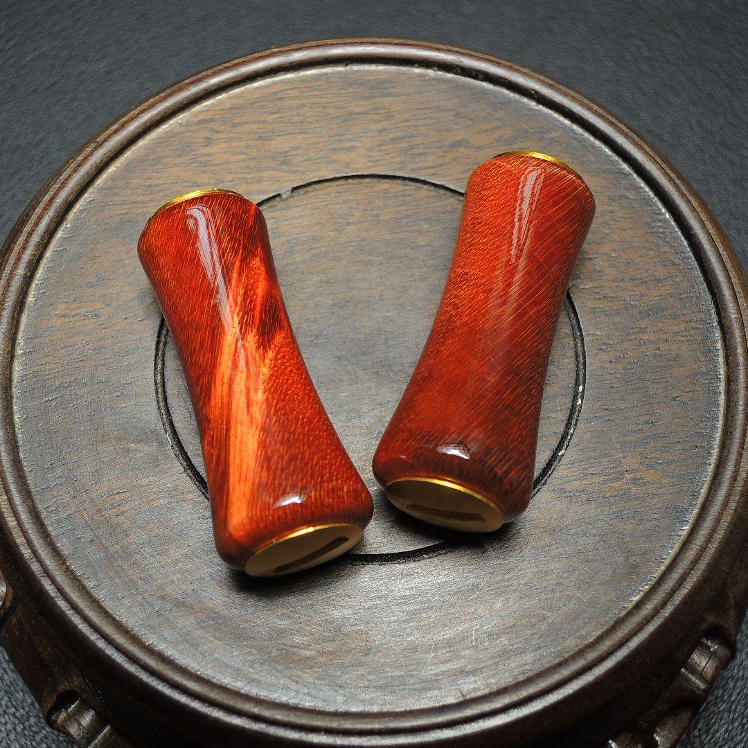 ハンドメイド スタビライズドウッドノブ ハンドルノブ 2個 シマノ/ダイワ対応