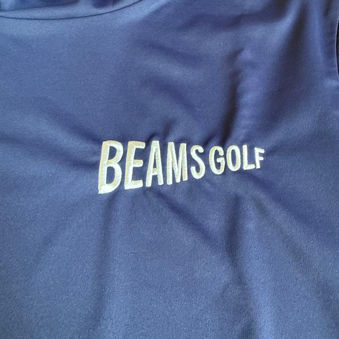 BEAMS GOLF 半袖モックネックポロシャツ