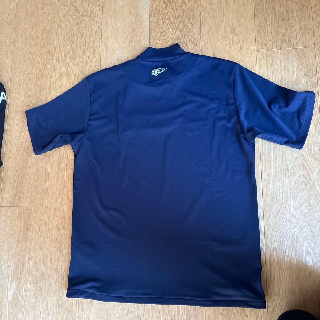 BEAMS GOLF 半袖モックネックポロシャツ