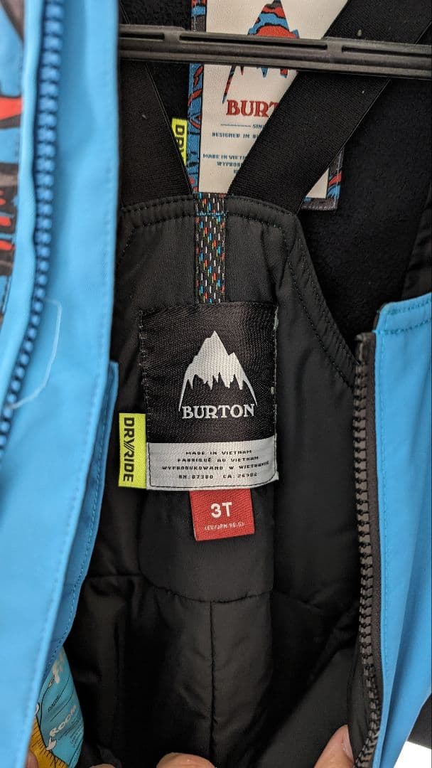 スノーボード　ウェア　子供　BURTON　バートン　上下セット　 キッズ 　3T