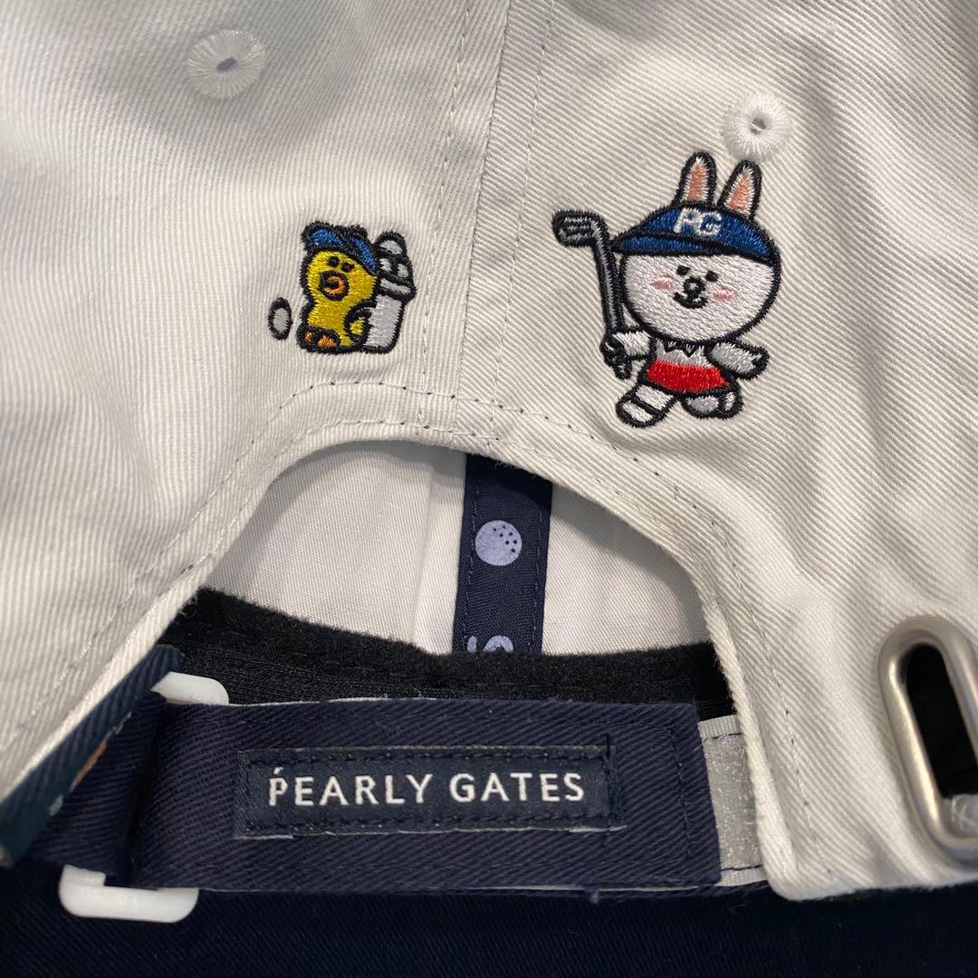 新品同様　ユニセックス　PEARLY GATES ゴルフキャップ ホワイト