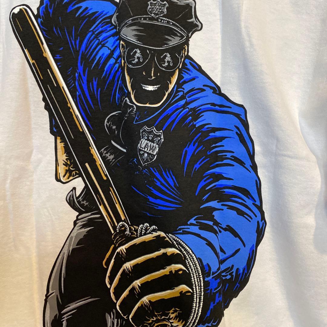 POWELL JAIL メンズスケートTシャツ ホワイト　Mサイズ