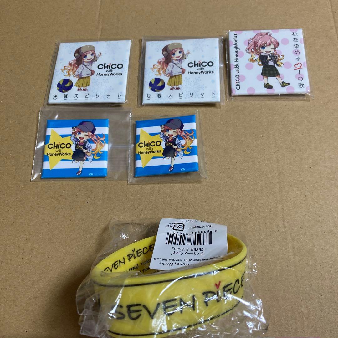 缶バッジ　サイン　チコハニ　ハニワ　CHiCO　honeyworks
