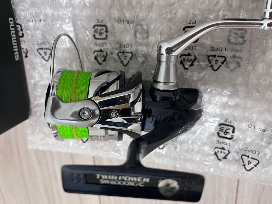 21ツインパワーSW6000ＸＧ美品　シマノピットブル8 300m2号未使用付